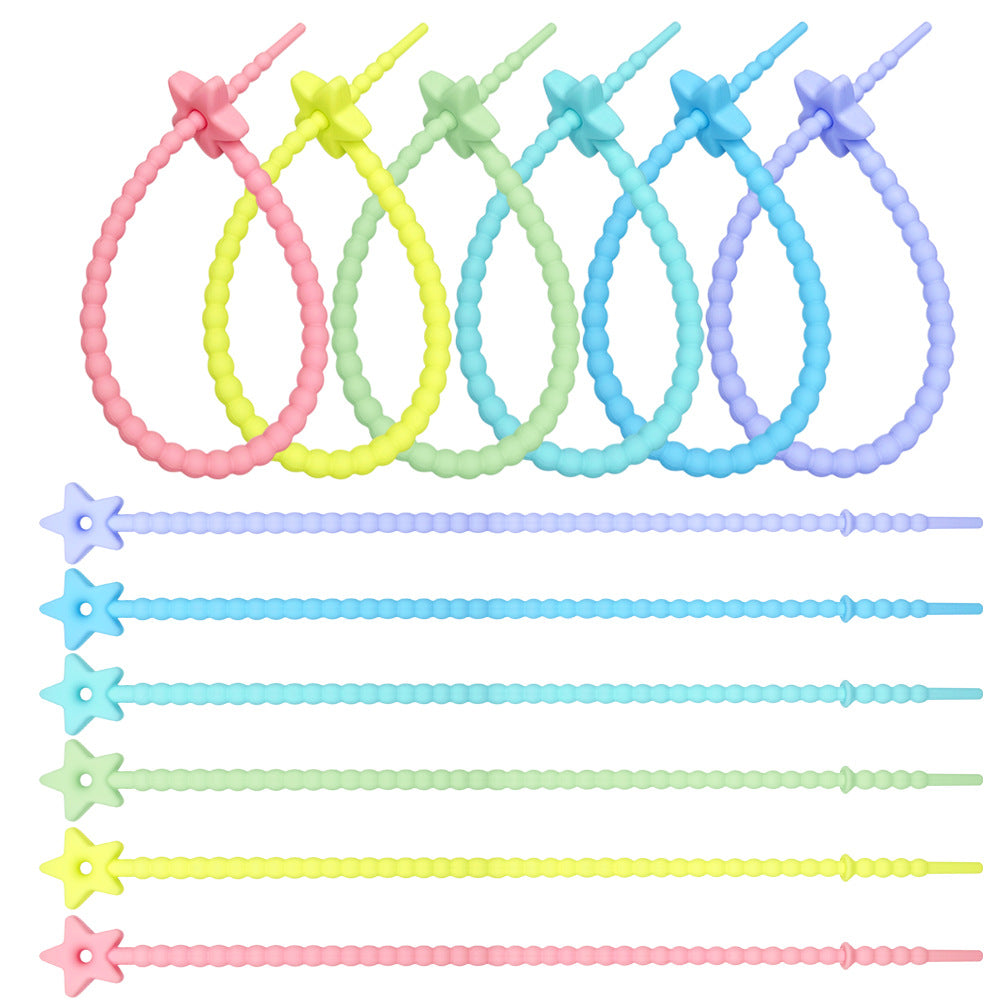 Camina de corbata de cable de estrella de color de bricolaje de 20pcs de bricolaje al por mayor